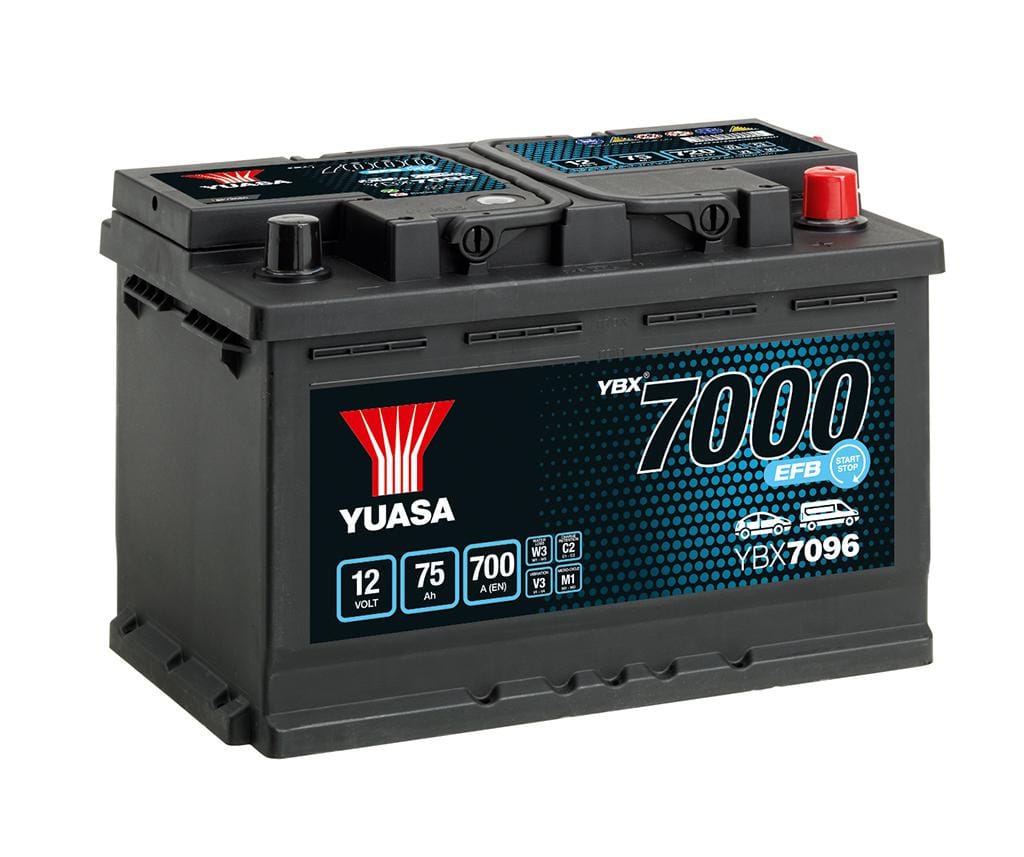 YUASA 7000 EFB START-STOP 75 Ah +D XBX7096-075